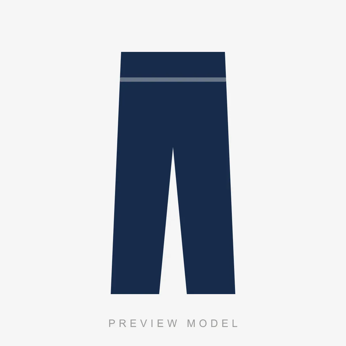 Work Trousers in navy — preview silhouette