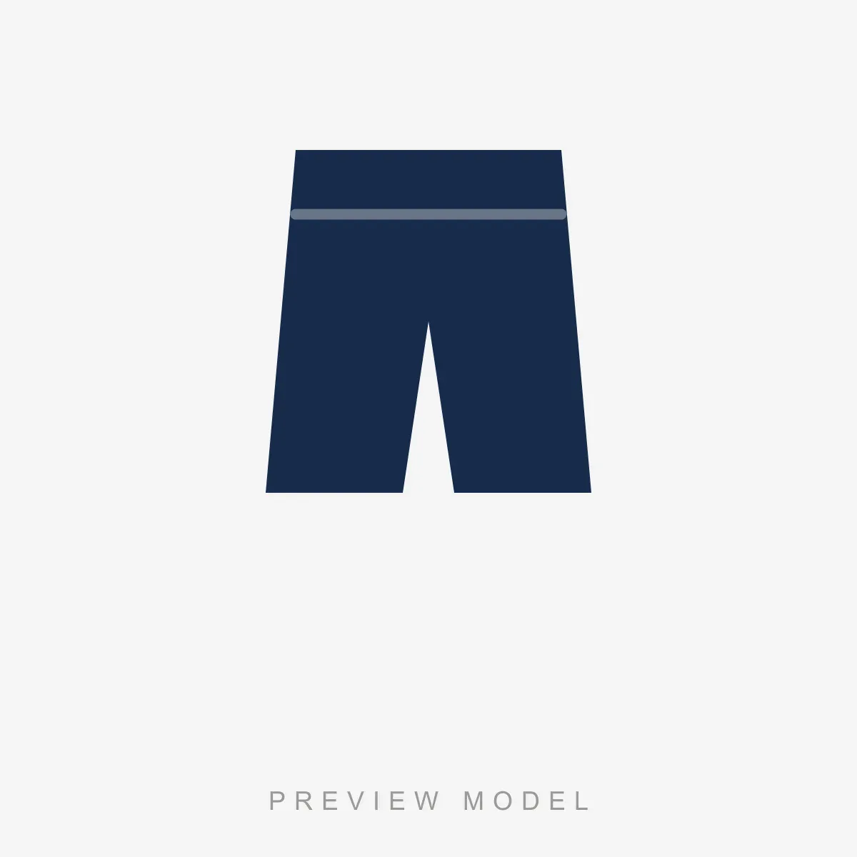 Work Shorts in navy — preview silhouette