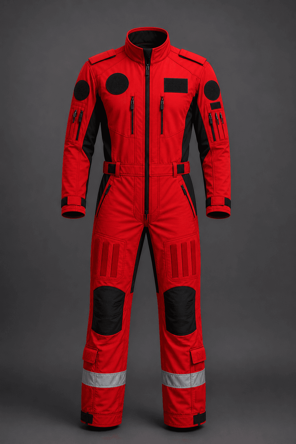 NVQ FS100 H-RED one-piece flight suit, front view