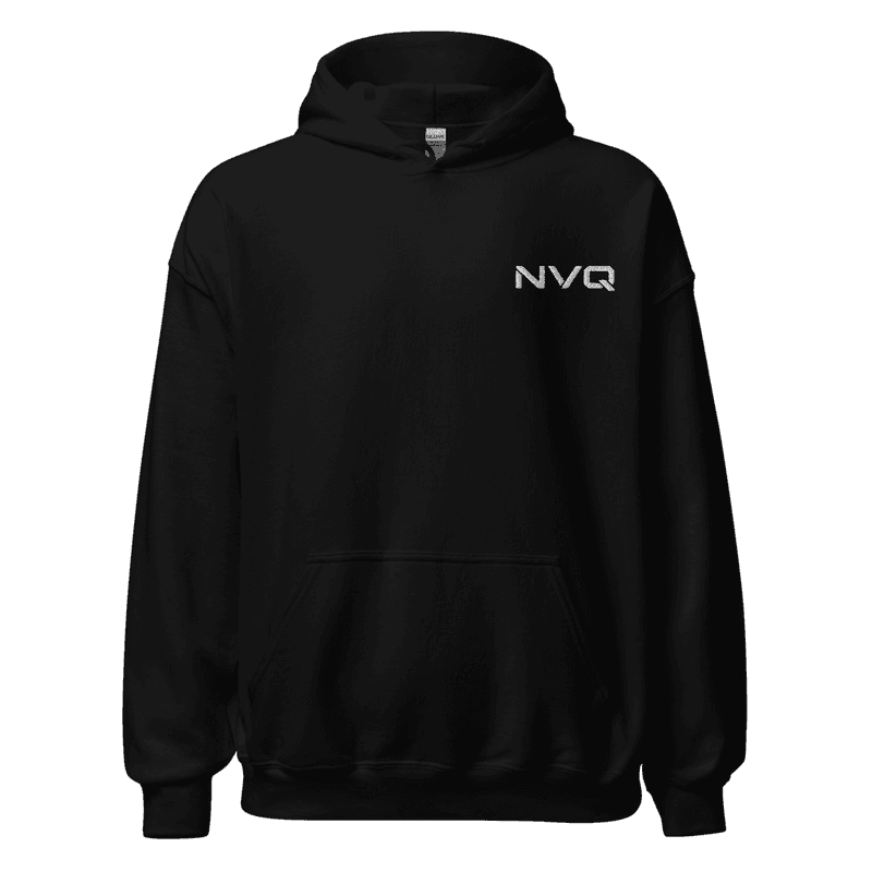 NVQ Hoodie — Printful mockup photo