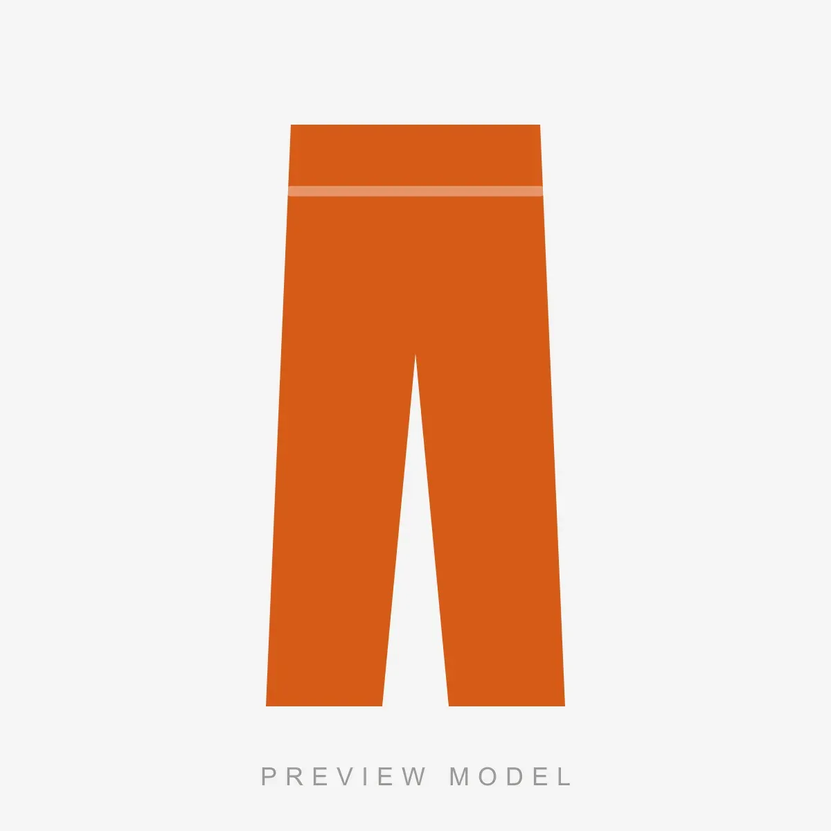 Work Trousers in hi-vis orange — preview silhouette