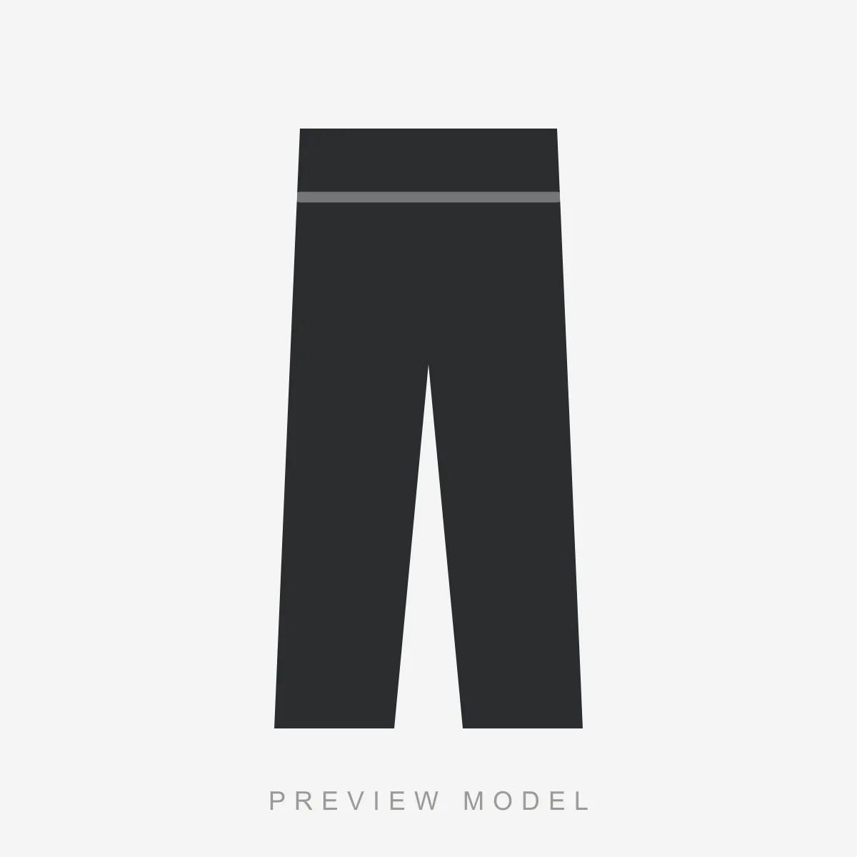 Work Trousers in charcoal — preview silhouette