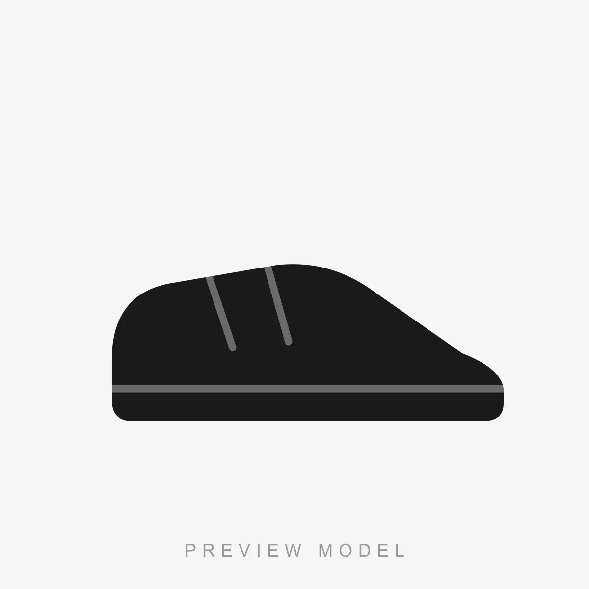 Work Shoe O2 in black — preview silhouette